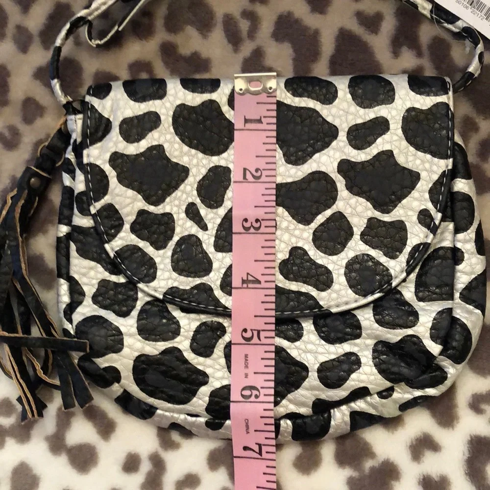 77kids Leopard Crossbody Purse Flap Tassle